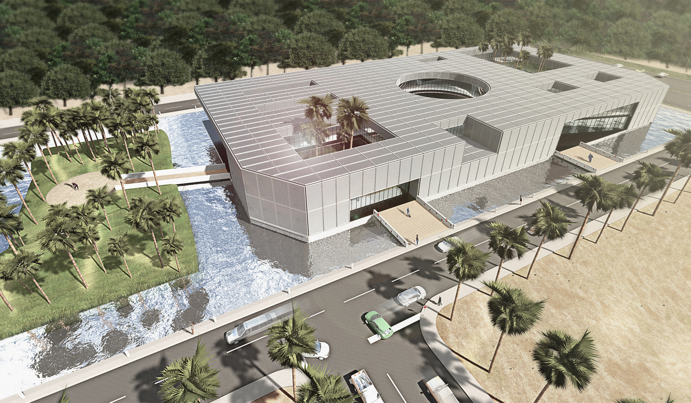 Projet Tertiaire Centre d'Affaire Dakar Senegal Arnaud Goujon Architectes